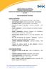 SERVIÇO SOCIAL DO COMÉRCIO DIREÇÃO DE PROGRAMAS SOCIAIS CHAMADA PÚBLICA Nº 02/2018 CADASTRO DE RESERVA PARA SERVIÇOS ARTÍSTICOS DO PROGRAMA CULTURA