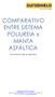 COMPARATIVO ENTRE SISTEMA POLIUREIA x MANTA ASFÁLTICA