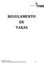 REGULAMENTO DE TAXAS