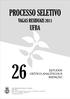 PROCESSO SELETIVO UFBA VAGAS RESIDUAIS 2011 ESTUDOS CRÍTICO-ANALÍTICOS II REDAÇÃO