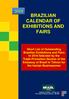BRAZILIAN CALENDAR OF EXHIBITIONS AND FAIRS
