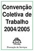 Convenção Coletiva de Trabalho 2004/2005