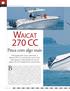 WAICAT 270 CC. Baseada em um modelo consagrado na Austrália, a Waicat 270 cc, Pesca com algo mais