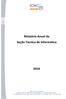 Relatório Anual da. Seção Técnica de Informática