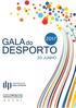 Gala do Desporto Universidade da Beira Interior 2017 ÍNDICE