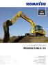 PC290LC/NLC-10. Escavadora hidráulica PC 290