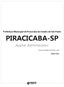 Prefeitura Municipal de Piracicaba do Estado de São Paulo PIRACICABA-SP. Auxiliar Administrativo. Concurso Público PMP 001/2018