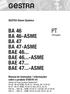 BA 46 BA 46-ASME BA 47 BA 47-ASME BAE BAE ASME BAE BAE ASME