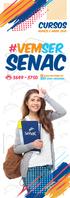 Cursos Março e Abril #VemSer. Senac senac.amazonas