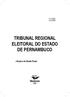 TRIBUNAL REGIONAL ELEITORAL DO ESTADO DE PERNAMBUCO