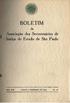 BOLETIM. A ssociação dos Serventuários de Justiça do Estado de São Paulo ANO XVI AGÕSTO A DEZEMBRO DE 1965 N.O 78