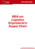 MBA em Logística Empresarial e Supply Chain