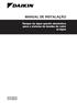MANUAL DE INSTALAÇÃO. Tanque de água quente doméstica para o sistema de bomba de calor ar-água EKHTS200AC EKHTS260AC