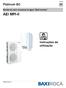 Portugal. Platinum BC. Bomba de calor reversível ar-água Split Inverter AEI MPI-II. Instruções de utilização C A D