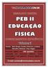 VMSIMULADOS PEB II - EDUCAÇÃO FÍSICA CONHECIMENTOS ESPECÍFICOS VOLUME II  1