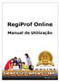 RegiProf Online. Manual de Utilização. Versão 11.0a