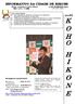 INFORMATIVO DA CIDADE DE HIKONE Edição resumida do Koho Hikone 1º DE FEVEREIRO 2016