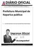 PREFEITURA MUNICIPAL DE ITAPARICA - BA. Terça-feira 30 de Janeiro de 2018 Ano II Edição n 18 Caderno 08