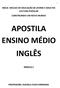 APOSTILA ENSINO MÉDIO INGLÊS