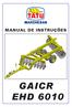 MANUAL DE INSTRUÇÕES GAICR EHD 6010