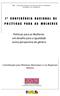 Iª CONFERÊNCIA NACIONAL DE POLÍTICAS PARA AS MULHERES