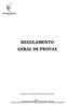 REGULAMENTO GERAL DE PROVAS