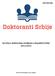 ISSN Izveštaj o doktorskim studijama u Republici Srbiji 2012/2013