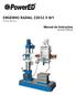 ENGENHO RADIAL Z3032 X 8/1 Drilling Machine. Manual de Instruções Instructions Manual