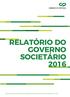 RELATÓRIO DO GOVERNO SOCIETÁRIO 2016
