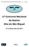 FEP Guião de Programa para Concursos Nacionais de Ensino º Concurso Nacional de Ensino Ilha de São Miguel