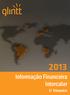 Informação Financeira Intercalar. 1º Trimestre. Informação Financeira Intercalar 1º Trimestre 2013 ////////////////////////////////// 1