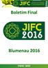 FASE LOCAL 26 e 27/02 de 2012 Barra da Lagoa Florianópolis Boletim Final Blumenau 2016