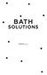 BATH SOLUTIONS. de banho. soluções