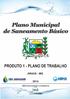 MUNICÍPIO DE ARAXÁ Plano Municipal de Saneamento Básico Plano de Trabalho