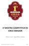 1ª MOSTRA COMPETITIVA DE CIRCO AMADOR. Tema 2018: Aparelhos Aéreos. Edital 1ª MCCA versão 3.0 de 27/02/