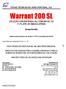 FICHAS TÉCNICAS IQV AGRO PORTUGAL, S.A. Warrant 200 SL. Insecticida. Autorização provisória de venda n.º 3972 concedida pela DGAV
