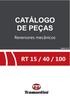 CATÁLOGO DE PEÇAS RT 15 / 40 / 100. Reversores mecânicos. Edição 12-17