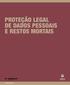 ProteÇão legal de dados pessoais e restos mortais