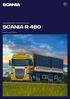 caminhões para longas distâncias scania r 480 Especificações Técnicas