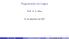 Prof. A. G. Silva. 21 de setembro de Prof. A. G. Silva Programação em Lógica 21 de setembro de / 1