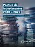 Política de Investimentos 2018 a 2022