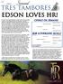 TRES TAMBORES EDSON LOVES HR!