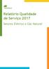 Relatório Qualidade de Serviço Setores Elétrico e Gás Natural