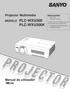 Projector Multimédia. Manual do utilizador MODELO PLC-WXU300 PLC-WXU300K. Rede suportada. Configuração e funcionamento da rede PJ Network Manager