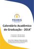 Calendário Acadêmico de Graduação