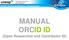 MANUAL ORCID ID (Open Researcher and Contributor ID)