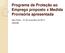 Programa de Proteção ao Emprego proposto x Medida Provisória apresentada. São Paulo 21 de novembro de 2014 DIEESE