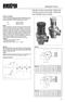 Informações Técnicas. Válvulas de alívio de Pressão Diferencial - Válvulas de alívio de Pressão Diferencial com Indicador de pré-seleção