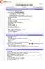 Ficha de Segurança de Produto Directiva 91/155/CE e suas alterações até à data