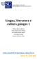 Lingua, literatura e cultura galegas 1